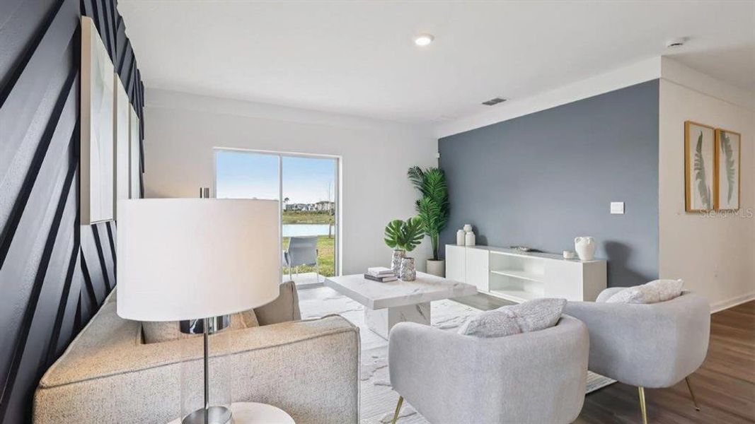 Furnished interior view inside a new home in , Davenport (Image 12). Furnished interior view inside a new home in , Davenport (Image 12).