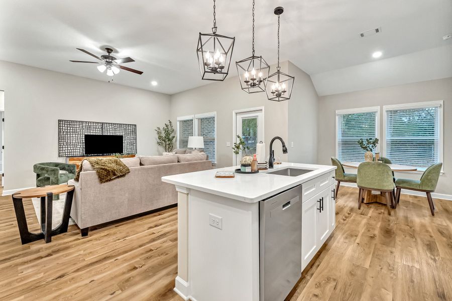 Furnished interior view inside a new home in Barton's Bend, Crestview (Image 20). Furnished interior view inside a new home in Barton's Bend, Crestview (Image 20).
