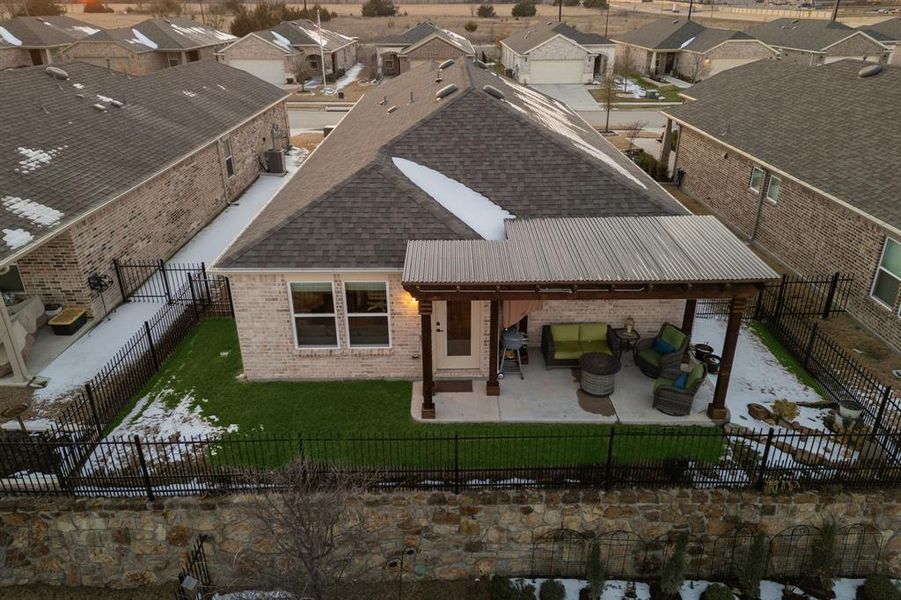 Exterior details and patio area of a home in , McKinney (Image 25).