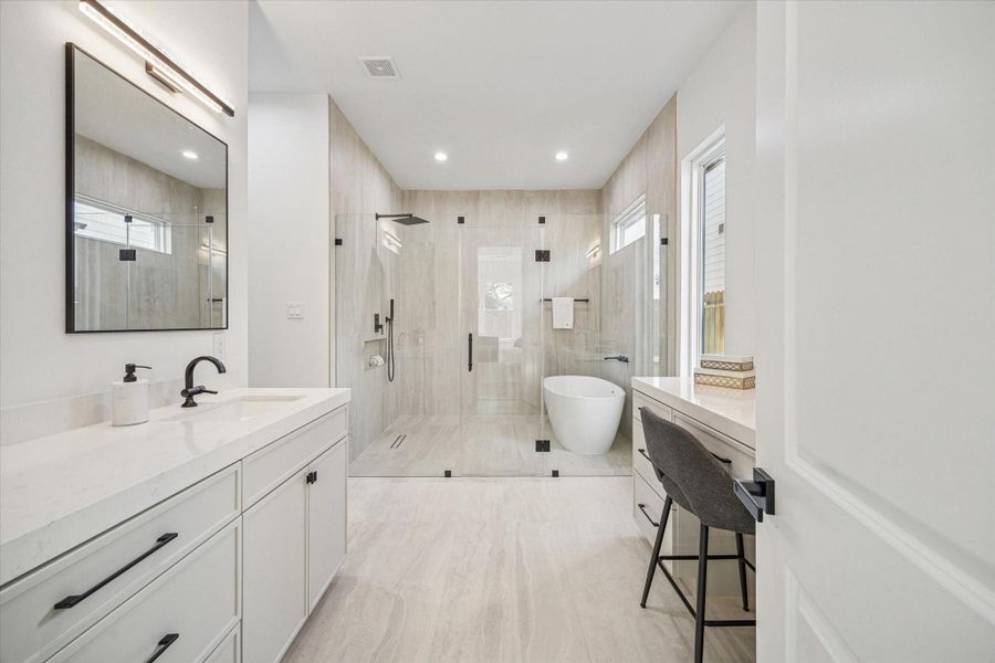 Furnished interior view inside a new home in , Houston (Image 19).