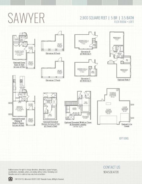 2D floor plan layout for the Sawyer by Riverside Homes in Hidden Creek at SilverLeaf Phase 1, St. Augustine, FL (Image 6). 2D floor plan layout for the Sawyer by Riverside Homes in Hidden Creek at SilverLeaf Phase 1, St. Augustine, FL (Image 6).