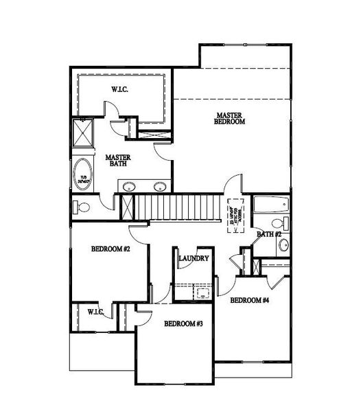2D floor plan layout of this home in Tranquil South, Hinesville, GA (Image 3). 2D floor plan layout of this home in Tranquil South, Hinesville, GA (Image 3).