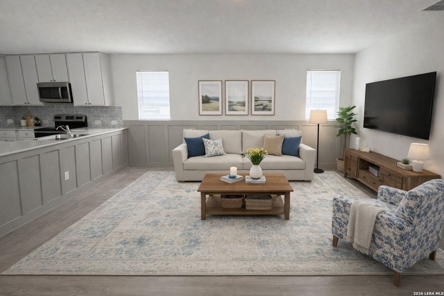 Furnished interior view inside a new home in , Seguin (Image 12).