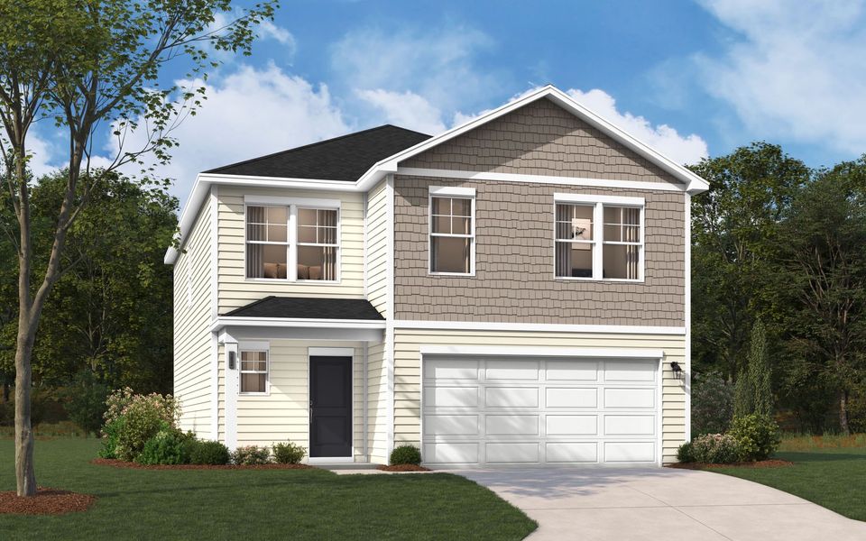 Representative exterior photo of a completed home built from the Frazier by Stanley Martin Homes in Essence at Bent Creek Village, Thomson, GA (Image 36). Representative exterior photo of a completed home built from the Frazier by Stanley Martin Homes in Essence at Bent Creek Village, Thomson, GA (Image 36).