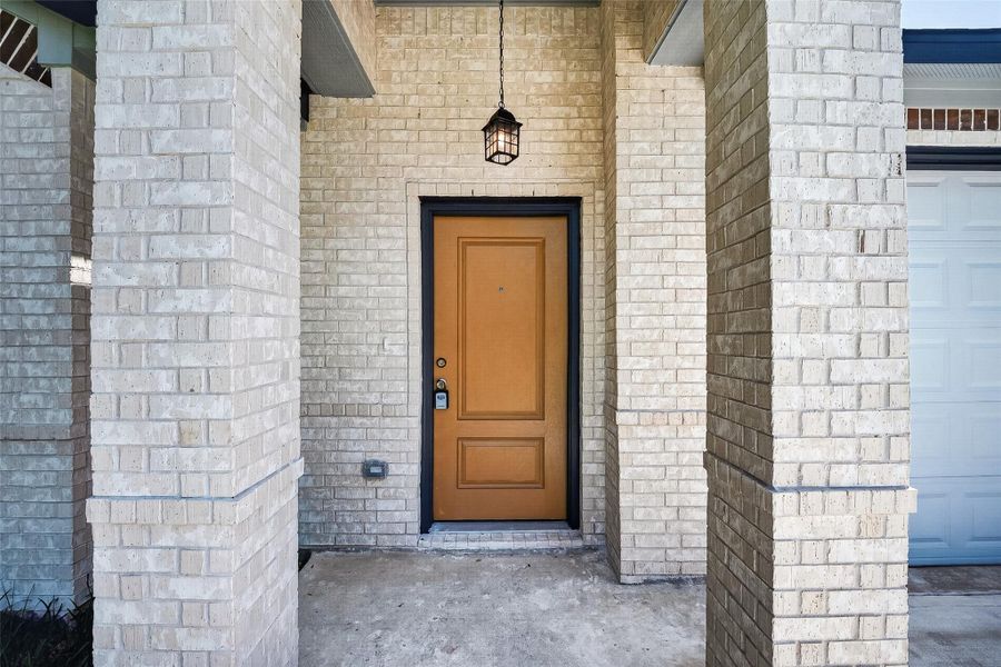 Exterior details and patio area of a home in , Crosby (Image 3).