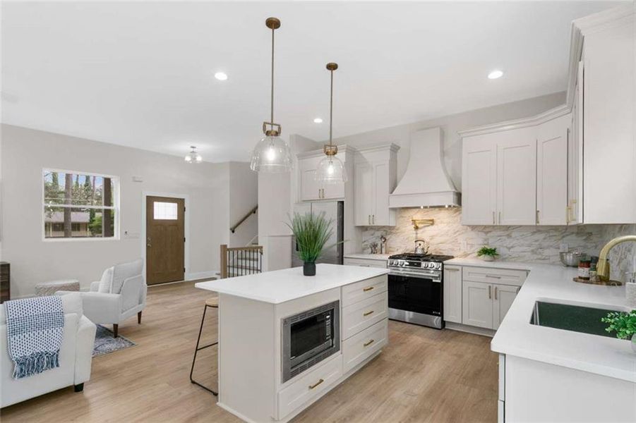 Furnished interior view inside a new home in , Atlanta (Image 12).