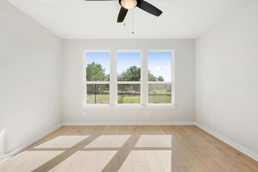 Spacious, unfurnished interior of a new home in Terrace Collection at Lariat, Liberty Hill (Image 15). Spacious, unfurnished interior of a new home in Terrace Collection at Lariat, Liberty Hill (Image 15).