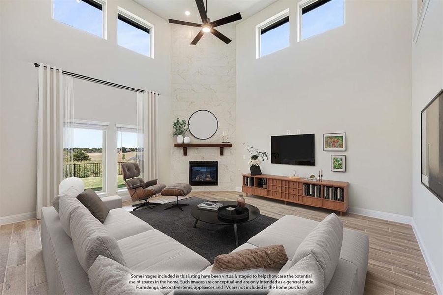 Furnished interior view inside a new home in Devonshire Classic 60-65, Forney (Image 9).