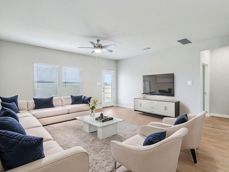 Furnished interior view inside a new home in Legendary Trails - Premier Series, Cibolo (Image 4).