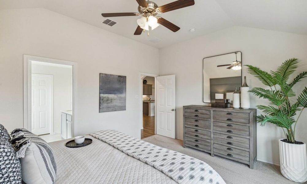 Front exterior of a new home in Rainbow Ridge, Fort Worth, TX, highlighting curb appeal (Image 17). Front exterior of a new home in Rainbow Ridge, Fort Worth, TX, highlighting curb appeal (Image 17).