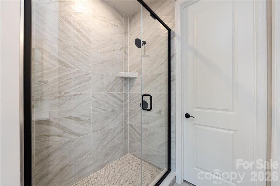 Tiled primary shower