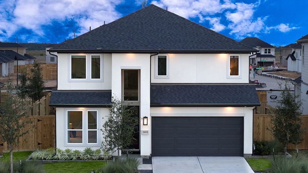 Representative exterior photo of a completed home built from the Camelia by Taylor Morrison in Trillium 50s, Richmond, TX (Image 22).