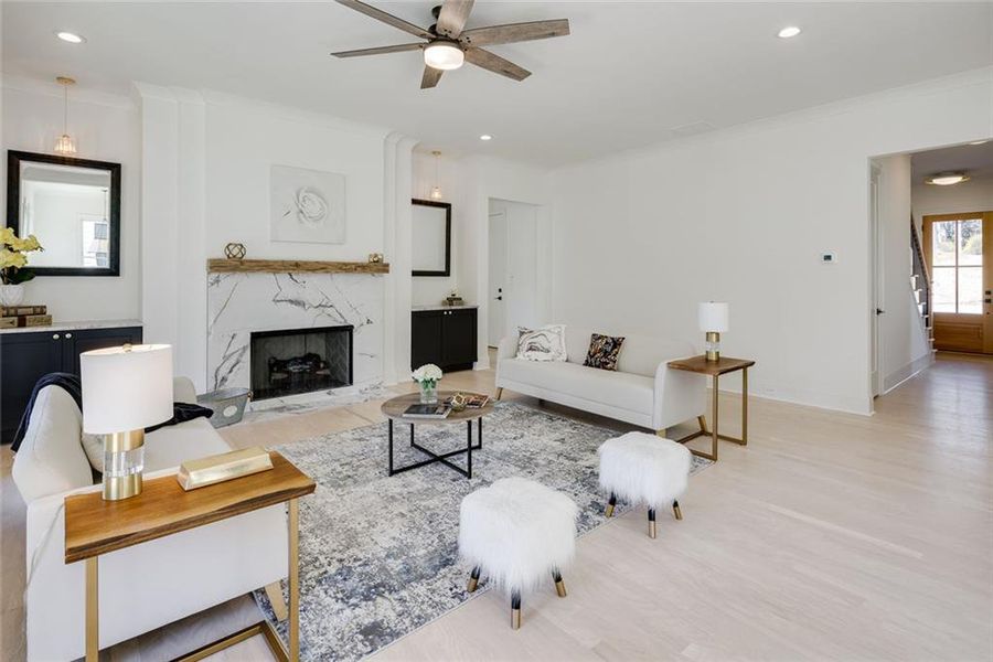 Furnished interior view inside a new home in , Norcross (Image 19). Furnished interior view inside a new home in , Norcross (Image 19).