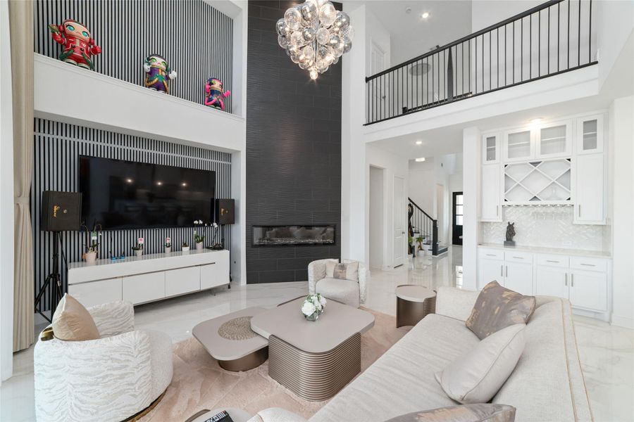 Furnished interior view inside a new home in Pomona 70' - Section 27, Manvel (Image 29).