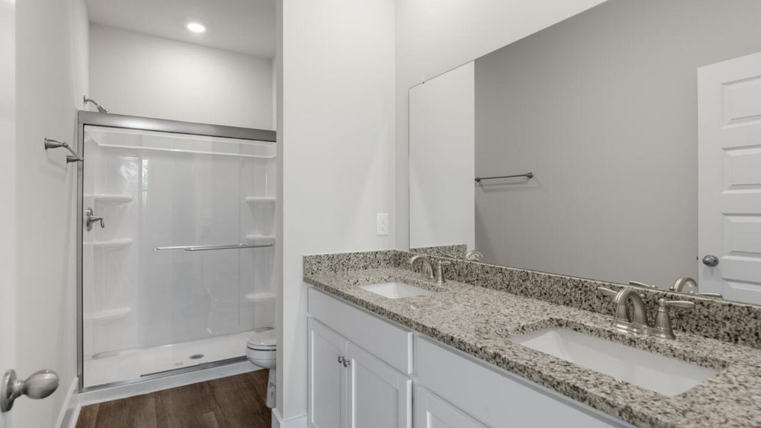 Furnished interior view inside a new home in Indigo Preserve Townhomes, Leland (Image 8).