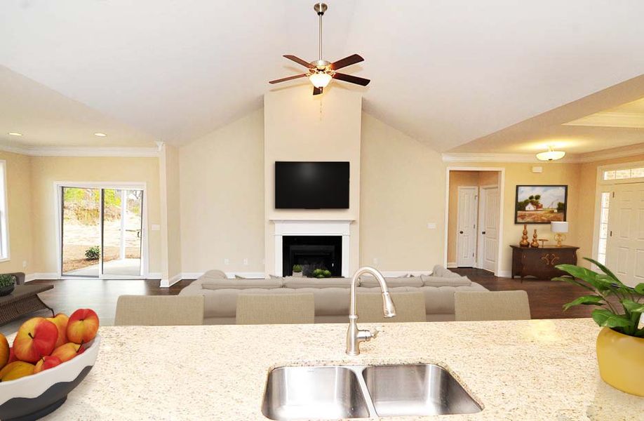 Furnished interior in a model home at Brierwood in Shallotte (Image 30).