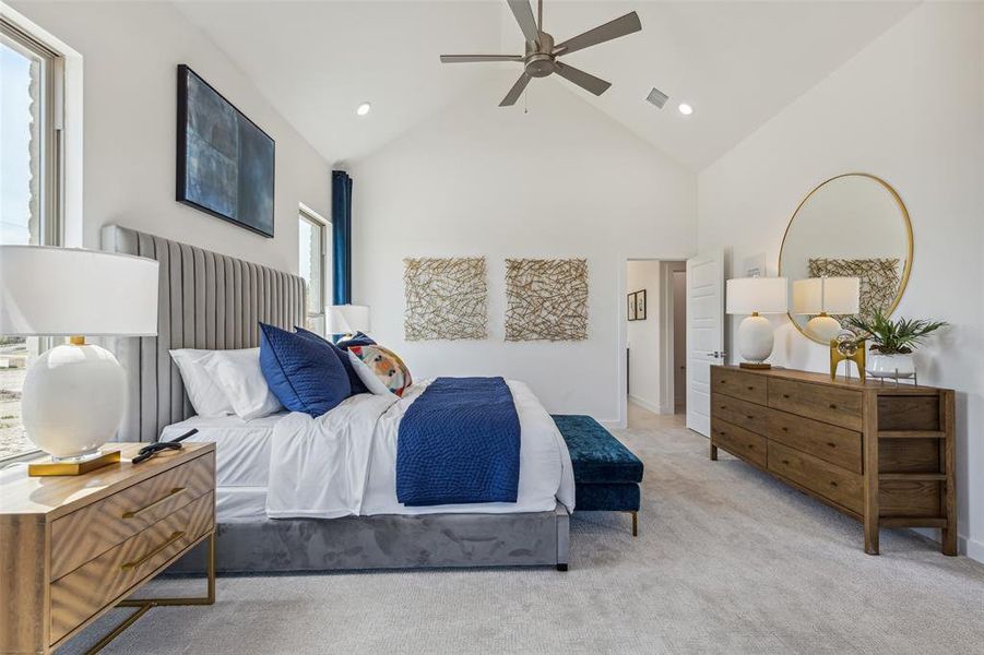 Furnished interior view inside a new home in Painted Tree, McKinney (Image 5). Furnished interior view inside a new home in Painted Tree, McKinney (Image 5).