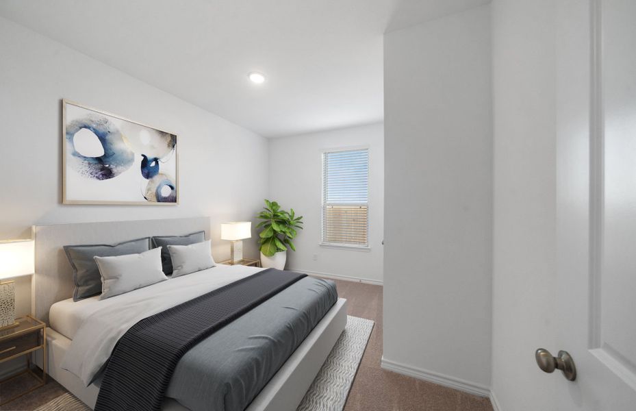 Virtually Staged Secondary Room