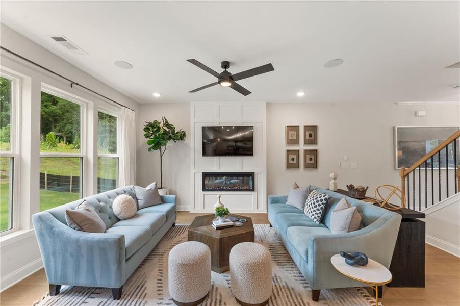 Furnished interior view inside a new home in , Buford (Image 8).