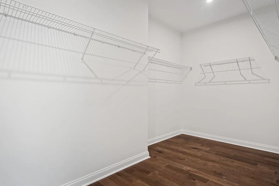 The Oakland A Primary Suite Bedroom Closet