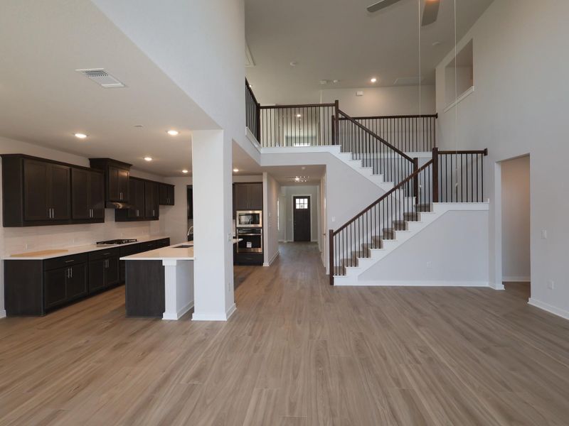 Furnished interior view inside a new home in Edgewood, Leander (Image 8). Furnished interior view inside a new home in Edgewood, Leander (Image 8).