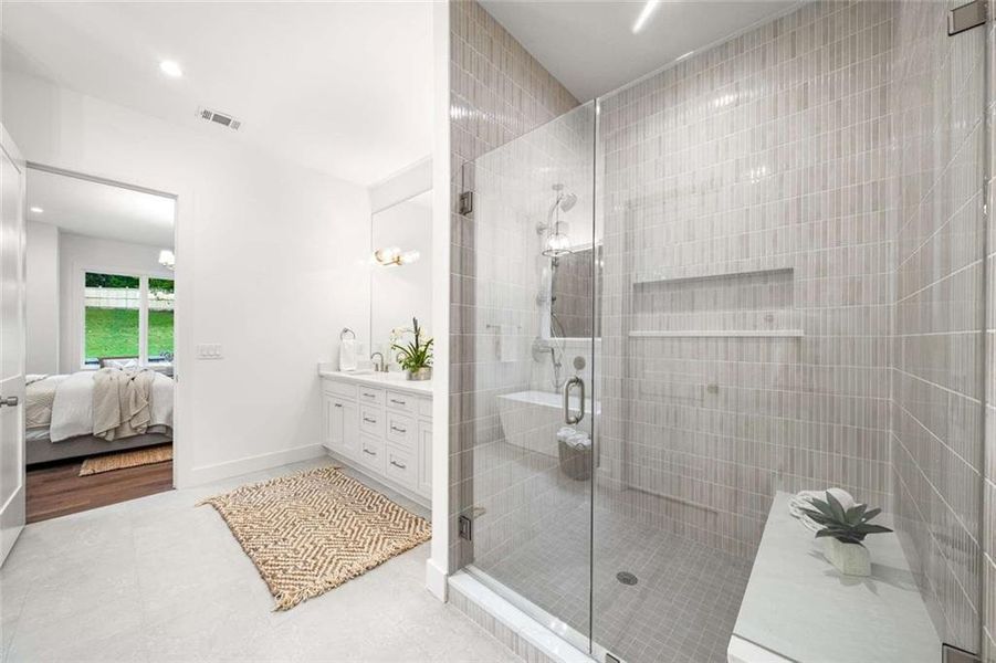 Furnished interior view inside a new home in , Marietta (Image 24).