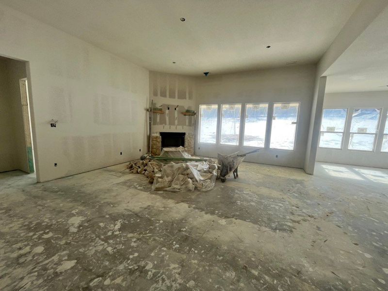 In-progress construction of a new home in Eagle Ridge Estates, Weatherford, TX (Image 6).