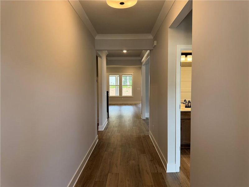 Spacious, unfurnished interior of a new home in Rosewood Lake Preserve, Hoschton (Image 15). Spacious, unfurnished interior of a new home in Rosewood Lake Preserve, Hoschton (Image 15).