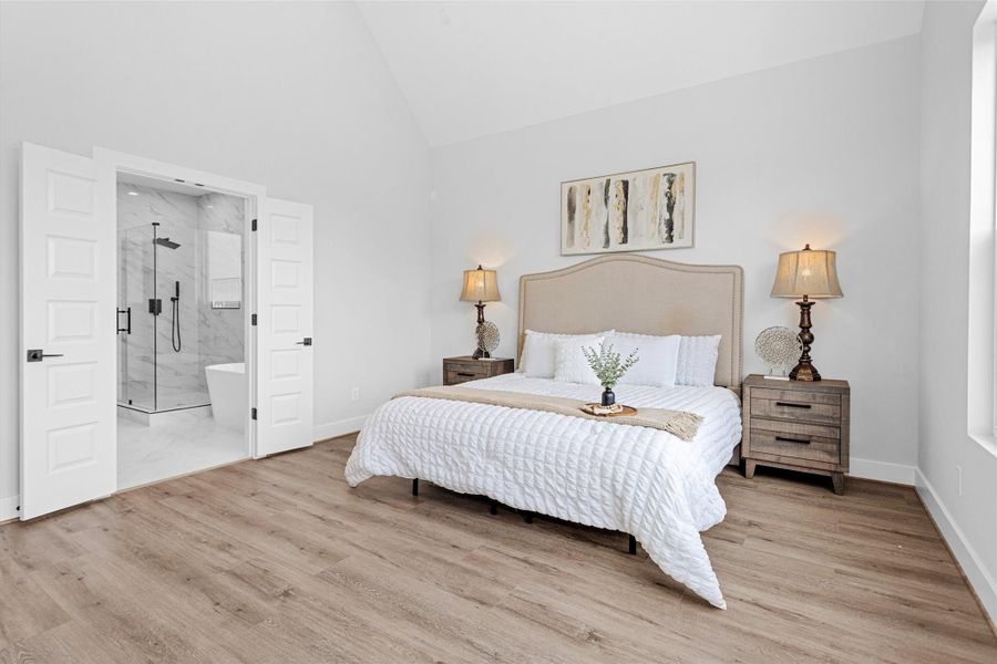 Furnished interior view inside a new home in , Houston (Image 27).