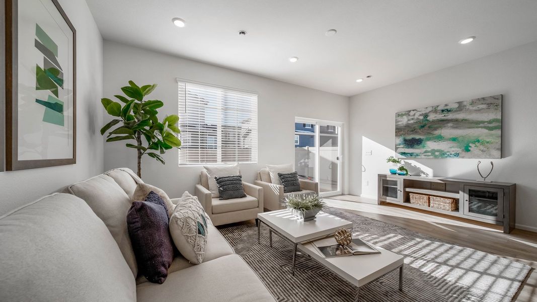 Furnished interior view inside a new home in Green Valley Ranch, Aurora (Image 18).