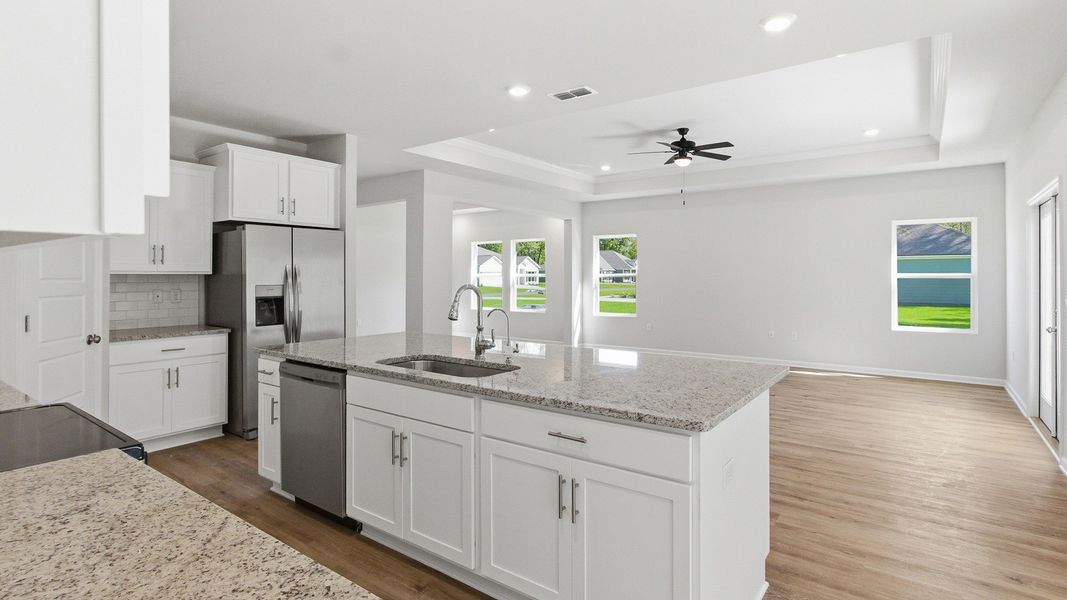 Furnished interior view inside a new home in Greystone, Crawfordville (Image 9).