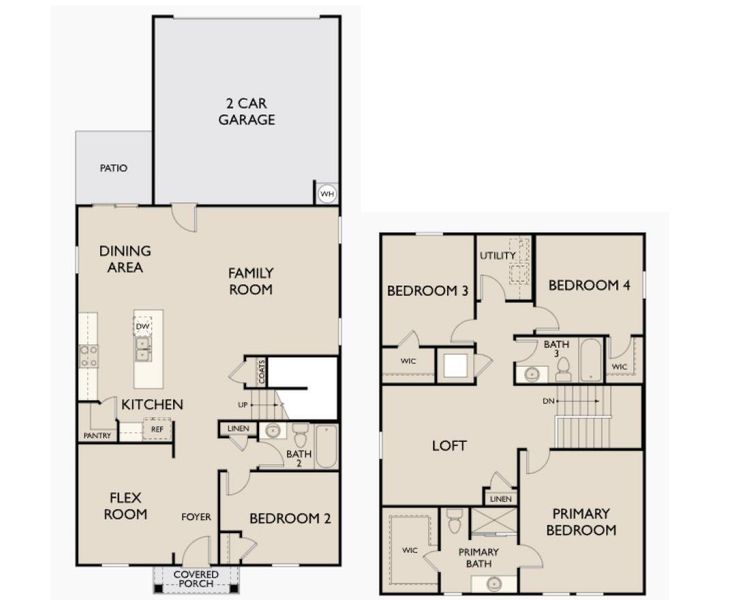 2D floor plan layout of this home in Castlewood South, Taylor, TX (Image 2). 2D floor plan layout of this home in Castlewood South, Taylor, TX (Image 2).