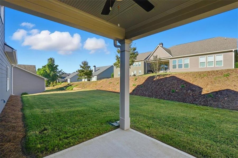 Exterior details and patio area of a home in Traditions of Braselton, Jefferson (Image 3).