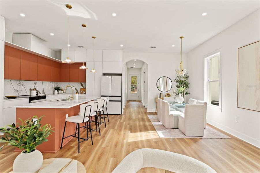 Furnished interior view inside a new home in , Seminole (Image 6).