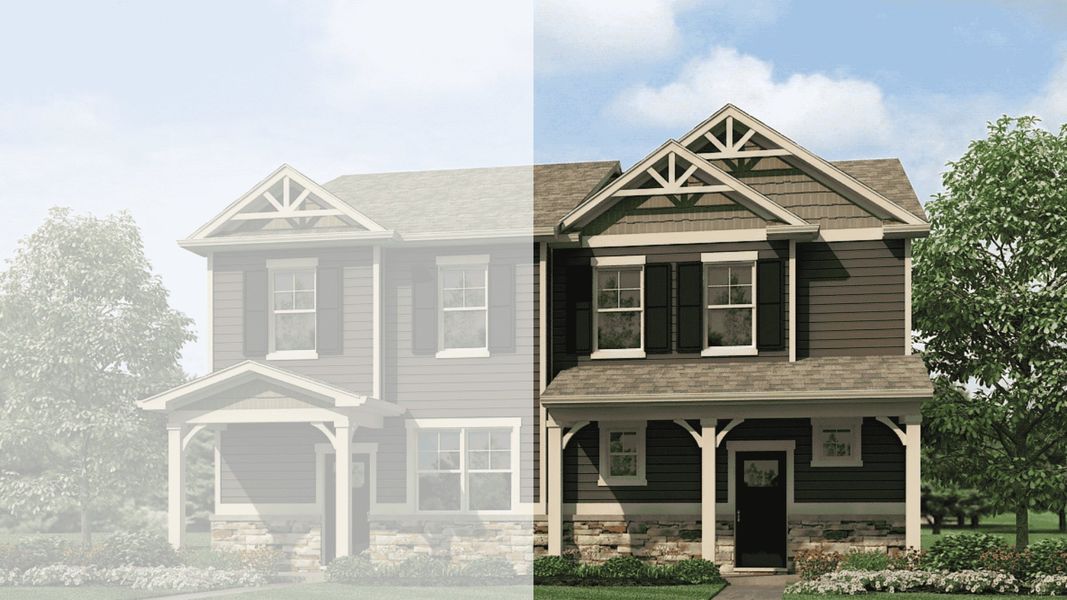 Representative exterior photo of a completed home built from the Muirfield by D.R. Horton in Villas at Vantage, Berthoud, CO (Image 22).