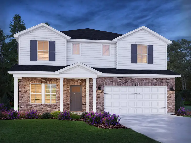 Front exterior of a new home in Briarcreek - Legacy Series, Antioch, TN, highlighting curb appeal (Image 1). Front exterior of a new home in Briarcreek - Legacy Series, Antioch, TN, highlighting curb appeal (Image 1).