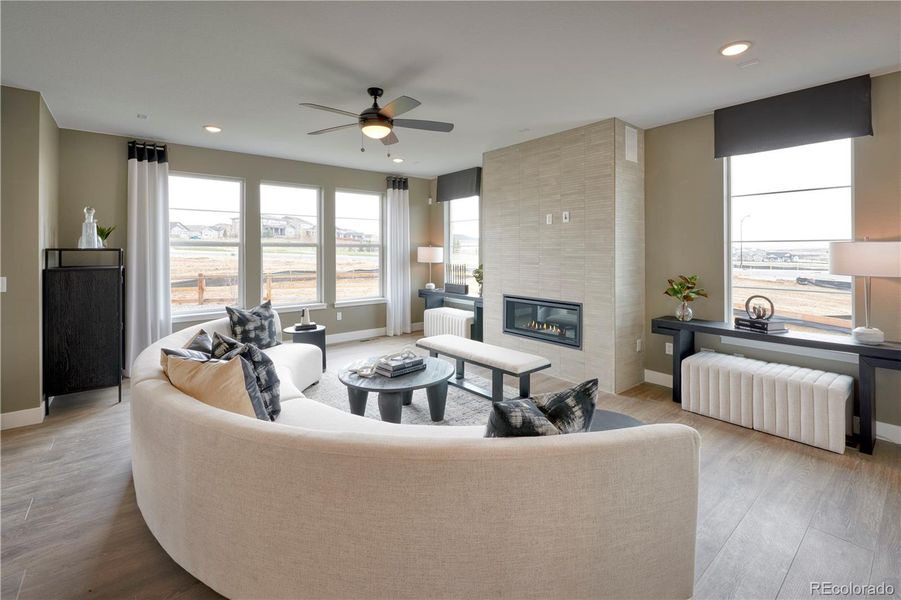 Furnished interior view inside a new home in , Aurora (Image 16).