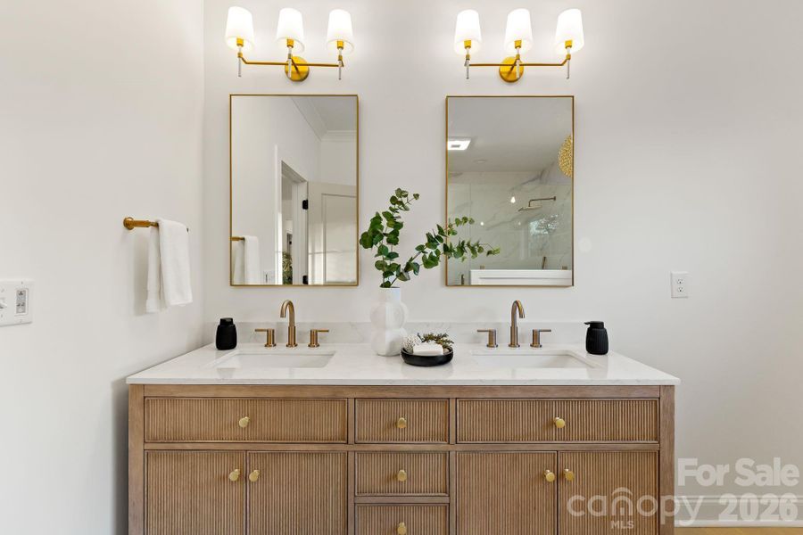 Furnished interior view inside a new home in , Charlotte (Image 9).