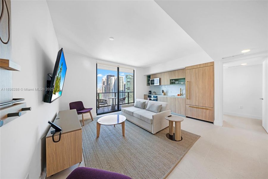 Furnished interior view inside a new home in , Miami (Image 15).