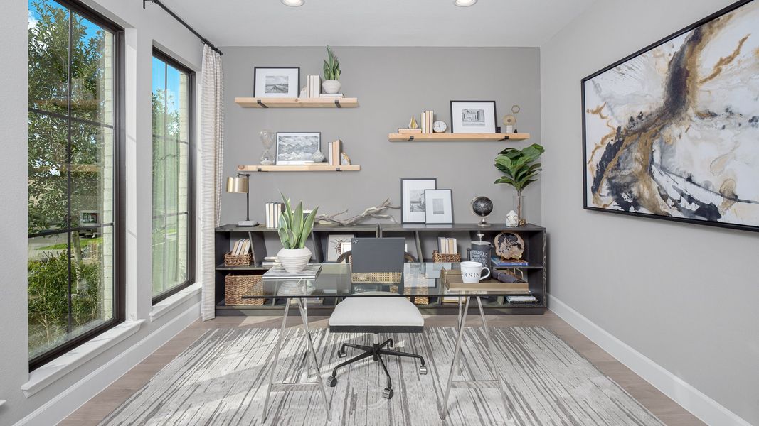 Representative furnished interior of a home built from the 3791W by Perry Homes in Briarley, Montgomery (Image 11).