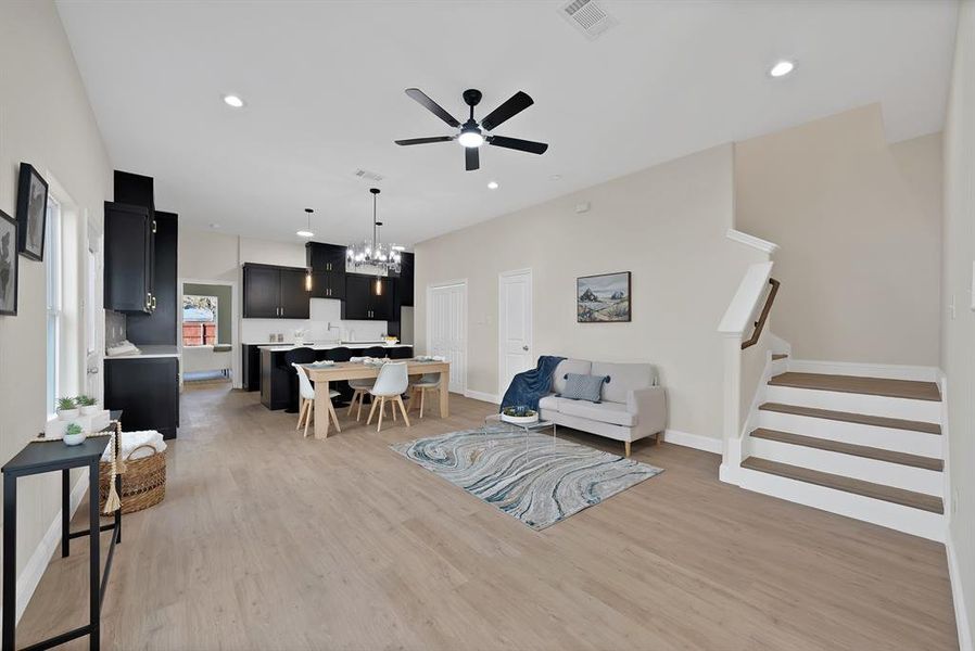 Furnished interior view inside a new home in , Fort Worth (Image 5). Furnished interior view inside a new home in , Fort Worth (Image 5).