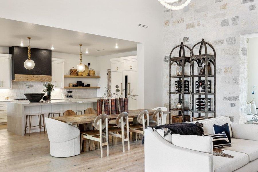Furnished interior view inside a new home in , Spicewood (Image 18).