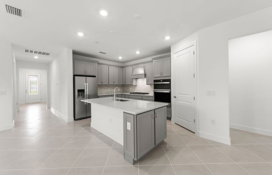 Chef-inspired kitchen with designer finishes