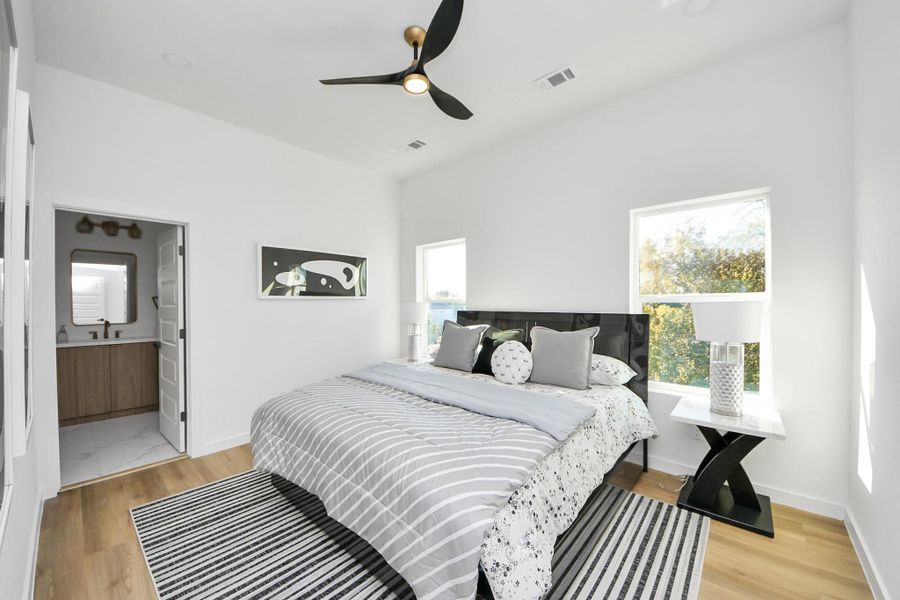 Primary bedroom on the third floor