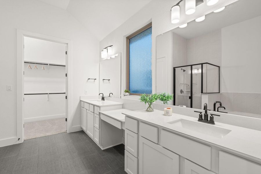Primary Bath retreat with dual vanities  - Representative Photo