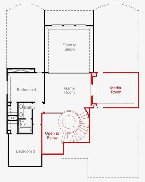 2D floor plan layout of this home in Pomona, Manvel, TX (Image 3).