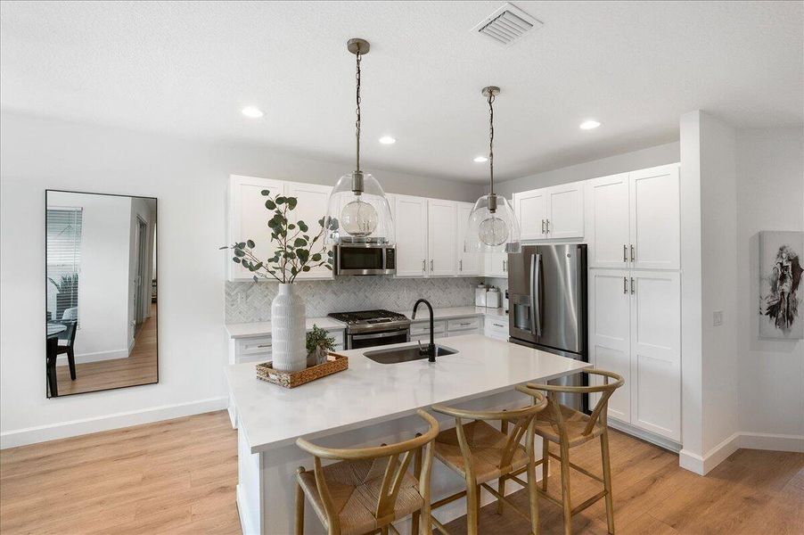 Furnished interior view inside a new home in , Port St. Lucie (Image 5).