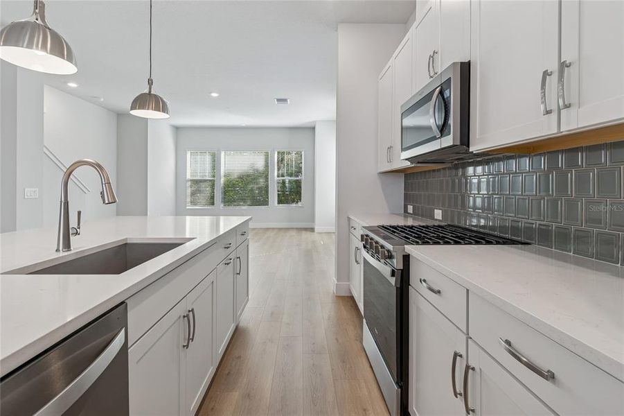 Furnished interior view inside a new home in Apex at Seminole Heights, Tampa (Image 10). Furnished interior view inside a new home in Apex at Seminole Heights, Tampa (Image 10).