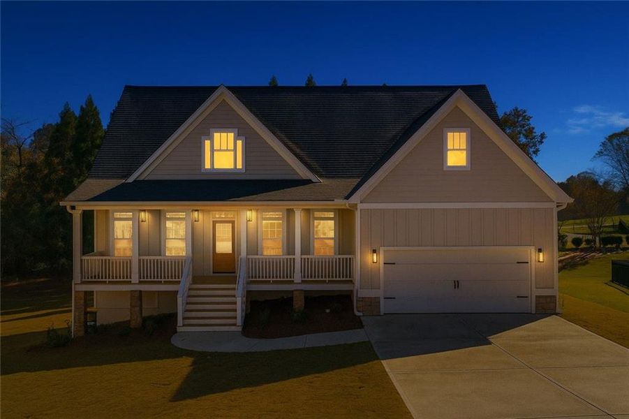 Front exterior of a new home in , Calhoun, GA, highlighting curb appeal (Image 1).