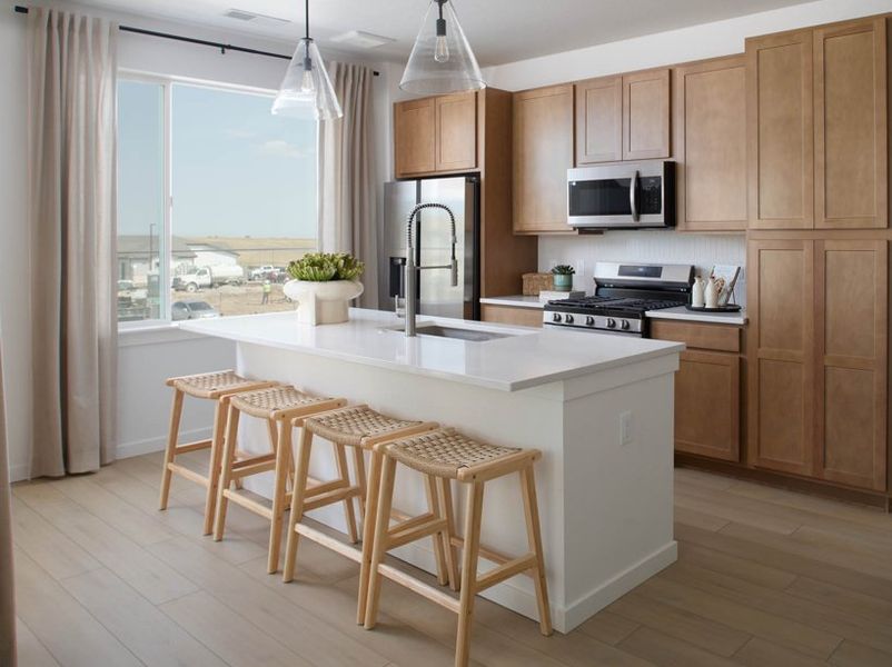 Representative furnished interior of a home built from the Willow by Lokal Homes in The Commons at Victory Ridge, Colorado Springs (Image 3).